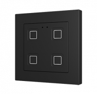 Zennio ZVIT55X4A Выключатель сенсорный KNX Tecla 55 X4, цвет: Чёрный