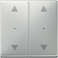 Schneider MTN626846 Клавиша для модуля 2-кнопочного выключателя, рис ВВ/ВН, SM, цвет: Серый, оттенок: Лакированная нержавеющая сталь