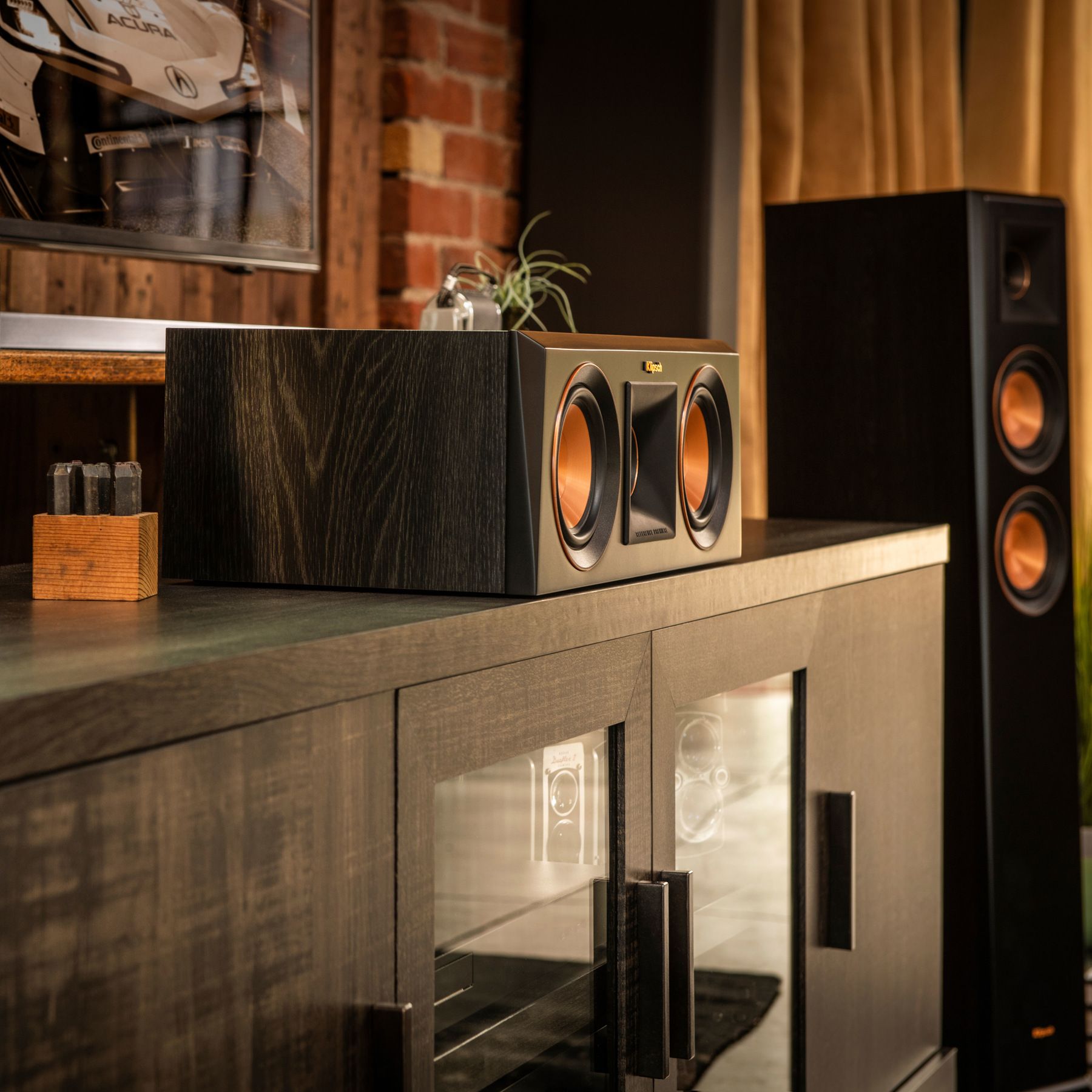 Klipsch 192410 Акустика центрального канала Klipsch RP-500C ebony, цвет: Чёрный
