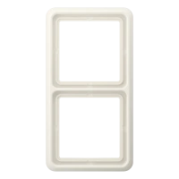 Jung CD 582 W Рамка 2-ная, вертикальный и горизонтальный монтаж, duroplastic, CD 500, слоновая кость