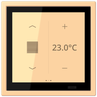 Jung LCZ 459 BFD1S258 KNX комнатный контроллер LS TOUCH, Цвет: Сиена, оттенок: Прозрачная, 59