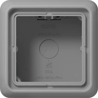 Jung CD 581 A GR Накладная коробка 1-ная, duroplastic, Серия CD, серый