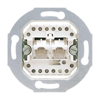 Jung UAE 8-8 UPO Телефонная розетка (IAE/UAE) для 2-х отдельных терминалов