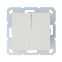 Jasmart Electric G3014V Перекрестный выключатель 2х клавишный 10А, 250В, цвет слоновая кость, G3014V