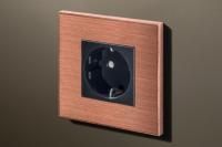 Lithoss Розетка Void square Cu29, Цвет: Медный