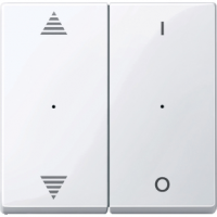 Schneider MTN619625 Клавиша для модуля 2-кнопочного выключателя, SM, цвет: Белый, оттенок: Глянцевый, RAL 9016