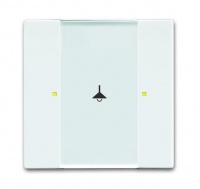 ABB 6125/02-84-500 Сенсор 1/2-клавишный, альпийский белый, цвет: Белый, оттенок: Альпийский