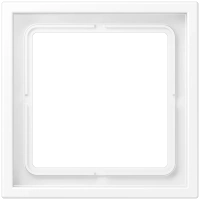 Jung LSZ 981 BF WWM Рамка 1-ная, вертикальный и горизонтальный монтаж, Лакированный термопласт, LS ZERO, белоснежный матовый