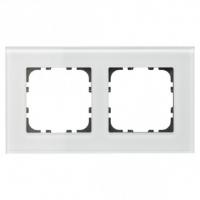 MDT BE-GTR2W.01 Рамка стеклянная, для вставок 55 x 55мм, цвет: Белый