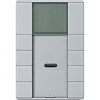 Schneider MTN6214-4060 4 -кнопочный выключатель plus с терморегулятором, SYD, цвет: Алюминий, оттенок: Лакированный, матовый