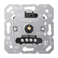 Jung 1731 DD Роторный диммер универсальный LED, со входом спутниковой вставки