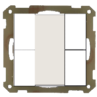 MDT BE-TA5504.G1 Кнопочный выключатель KNX/EIB 2x канальный (4 кнопки)