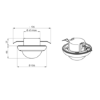 B.E.G. 93546 Мультисенсор PD4N-BMS DALI-2, цвет: Белый матовый, похожий RAL9010