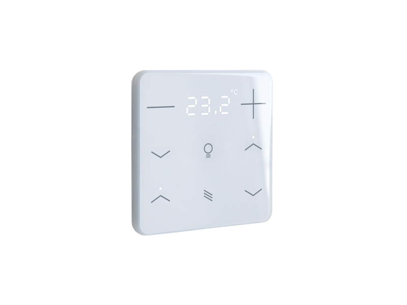 Elsner 71190 KNX eTR 208 Свет /Солнцезащитная шторка, белый RAL 9003 Кнопка для температуры, освещения, защиты от солнечных лучей