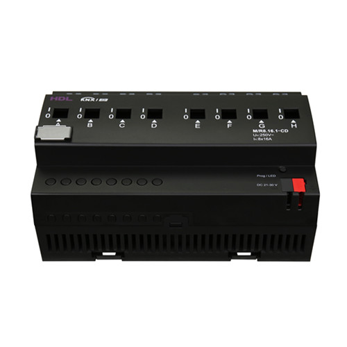 HDL M/R8.16.1-CD DIN реле, 8-канальное, 16A на канал с детекцией тока, KNX