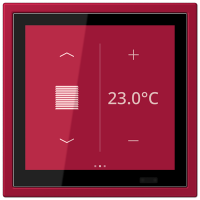 Jung LCZ 459 BFD1S229 KNX комнатный контроллер LS TOUCH, Цвет: Красный, оттенок: Кармин
