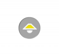 ABB 6123/20-500 Кнопка с символом Свет, Zenit