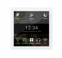 HDL M/PTL4.1-13(6) Сенсорная панель KNX Granite Display, белое стекло (без шинного соединителя HDL-M/PCI2PE.1)