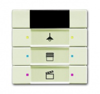 ABB 6129/01-896-500 Сенсор 3/6-клавишный, ИК-приёмник., chaley-white, цвет: Белый, оттенок: Chaley