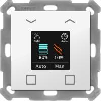 Mdt BE-JTA5504.01 Кнопка заглушки KNX Smart 55 с цветным дисплеем, White glossy