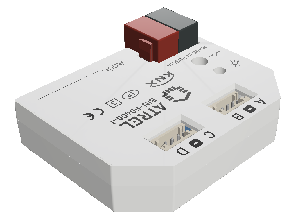 Atrel BIN-F0400-1 KNX Модуль 4-х бинарных входов/выходов в монтажную коробку