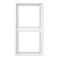 Jung LS 982 WW Рамка 2-ная, вертикальный и горизонтальный монтаж, duroplastic, LS 990, белый