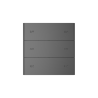 Letour KNXENLY/KK0310T10STMRGR Выключатель Т10, 3-клавишн., встр. реле, металл, закругл., серый
