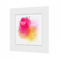 Zennio ZVIF55X4VT Емкостный сенсорный переключатель с подсветкой (55 x 55 мм), Flat 55 X2/X4 vT