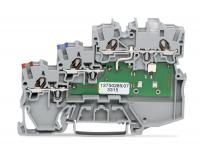 Wago 2000-5311/1101-951 3-пров. клемма питания датчиков, 0,14 - 1 (1,5) мм2, серая