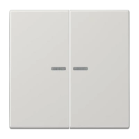 Jung LS 995 KO5 LG Kлавиша с окошком, duroplastic, Серия LS, светло-серый