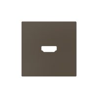 Zennio 830002503 ZS55, Крышка для HDMI-разъема 55x55 мм, Мокко