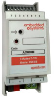 Embedded System AO8DIM Диммер, 8 каналов 0-10 В