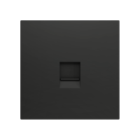 Zennio ZS70C145A ZS70, Защитная накладка для разъема RJ45 70x70 мм, 1 вставка, Антрацит