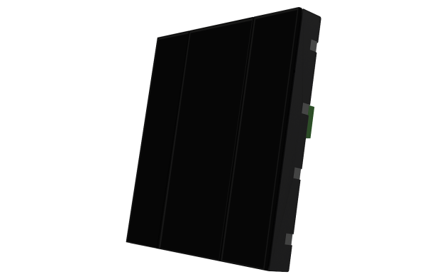Interra ITR340-0231 iSwitch+ - 2-кнопочный KNX выключатель, плексиглас, цвет черный