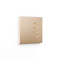 Basalte 0231-08-41 Выключатель Matisse, 4-кнопочный, brushed bruss