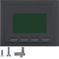 Berker 75860075 Информационные дисплеи, K.1, антрацитовый, матовый, цвет: Антрацит, оттенок: Матовый лак