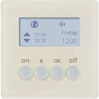 Berker 85745222 Таймер для вставки выключателя, радиошина KNX, Q.1/Q.3, белый, с эффектом бархата, цвет: Белый, оттенок: С эффектом бархата