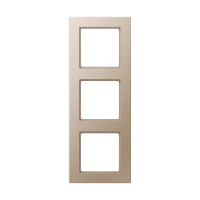 Jung AC 583 CH Рамка 3-ная, вертикальный и горизонтальный монтаж, Дюропласт лакированный, A CREATION, цвет шампанского