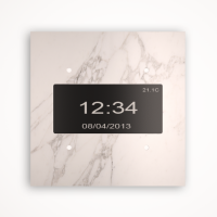 Tense KNX_INFSCM4 Сенсорный выключатель KNX Infinity Stone Calacatta Marble 4F, цвет: Белый