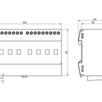 B.E.G. 93336 KNX Релейный актуатор SA 230 / 16 / H / KNX REG, цвет: Серый