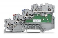 Wago 2000-5410/1101-951 Клемма 4-пр. датчика, 1 мм2, NPN, серая