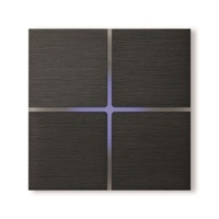 Basalte 202-02 Выключатель SENTIDO, brushed dark grey, FT