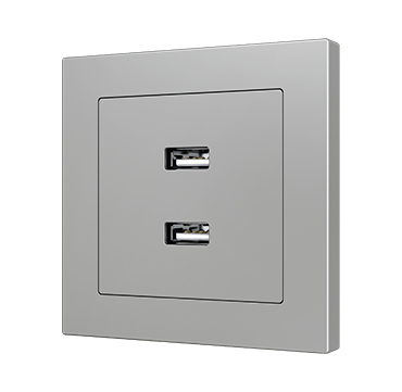 Zennio 8300007 + 8300008XX ZS55 – USB-зарядное устройство