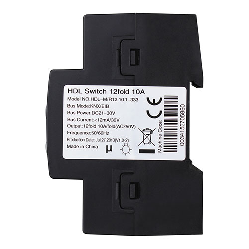 HDL M/R12.10.1 DIN реле, 12-канальное, 10A на канал, KNX