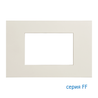 Ekinex EK-PRG-GAA Плата "FF" прямоугольная пластиковая 68х45, цвет - ледяной белый