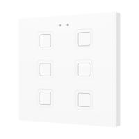 Zennio ZVIT6W Tecla 6. PC-ABS Емкостная кнопка - 6 кнопок - Белый
