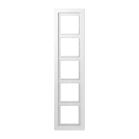 Jung LSD 985 WW Рамка 5-ная, вертикальный и горизонтальный монтаж, duroplastic, LS-DESIGN, белый