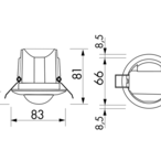 B.E.G. 92188 Потолочный датчик движения PD3N-2C, цвет: Белый матовый, похожий RAL9010