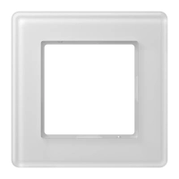 Jung AV 581 GLM WW Стеклянная рамка 1-ная, вертикальный и горизонтальный монтаж, Стекло, A VIVA, белая (стекло)