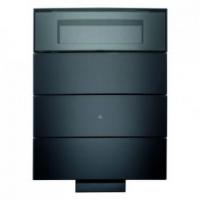 Berker 75663692 Инфракрасный клавишный сенсор B.IQ с регулятором температуры помещения, 3-канальный, стекло, цвет: Чёрный